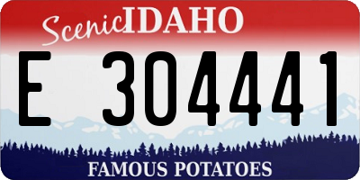 ID license plate E304441