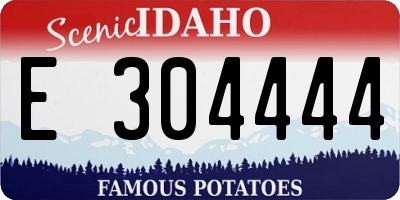 ID license plate E304444