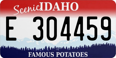 ID license plate E304459