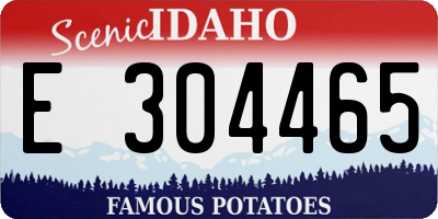 ID license plate E304465