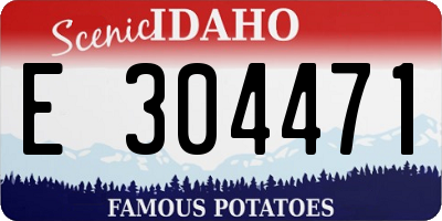 ID license plate E304471