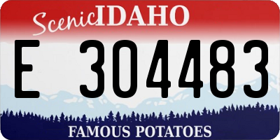 ID license plate E304483
