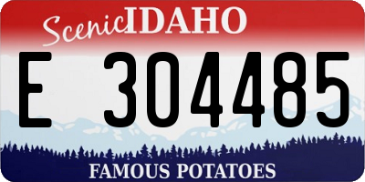ID license plate E304485
