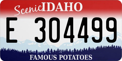 ID license plate E304499