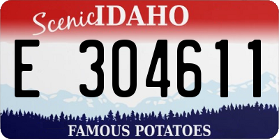 ID license plate E304611
