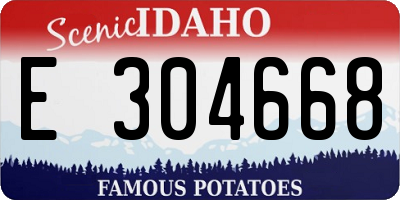 ID license plate E304668