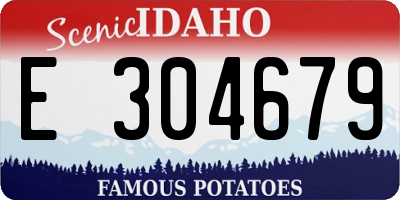 ID license plate E304679