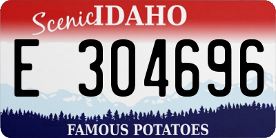 ID license plate E304696