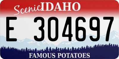 ID license plate E304697