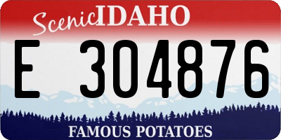 ID license plate E304876