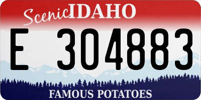 ID license plate E304883