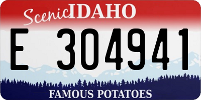 ID license plate E304941