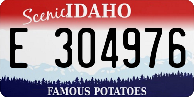 ID license plate E304976