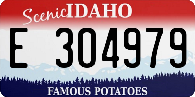 ID license plate E304979