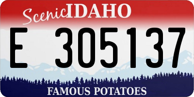 ID license plate E305137