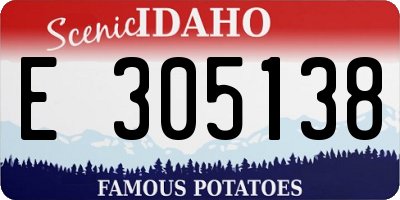 ID license plate E305138