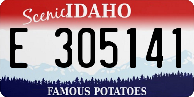 ID license plate E305141