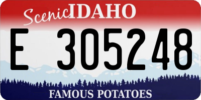 ID license plate E305248