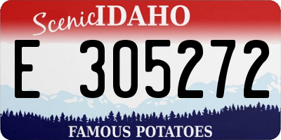 ID license plate E305272