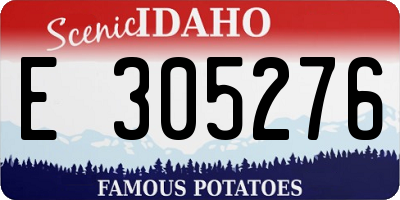 ID license plate E305276