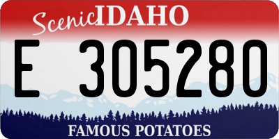 ID license plate E305280
