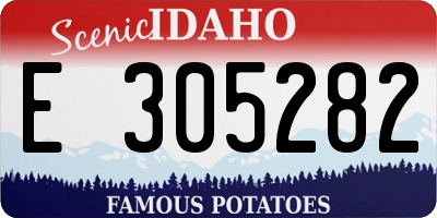 ID license plate E305282