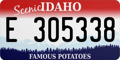 ID license plate E305338