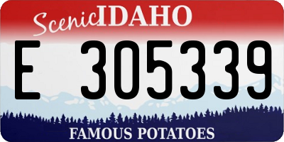 ID license plate E305339