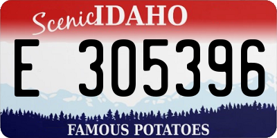 ID license plate E305396