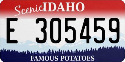 ID license plate E305459
