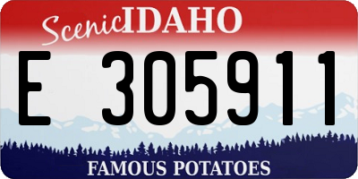 ID license plate E305911