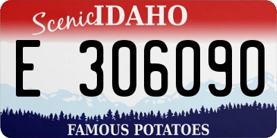 ID license plate E306090