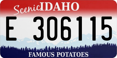 ID license plate E306115