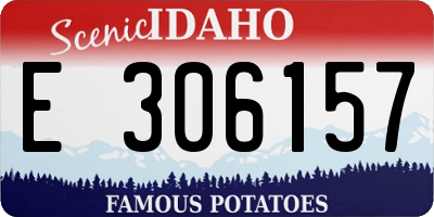 ID license plate E306157