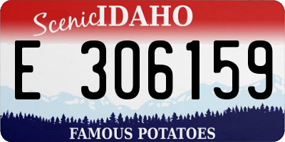 ID license plate E306159