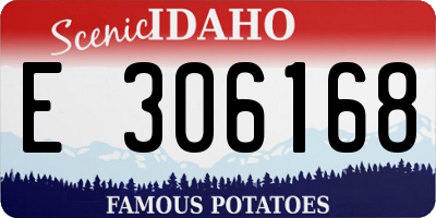 ID license plate E306168