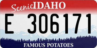 ID license plate E306171