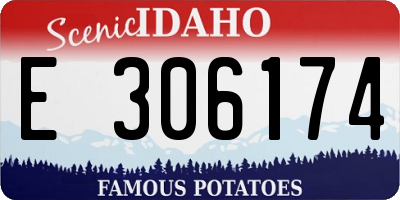 ID license plate E306174