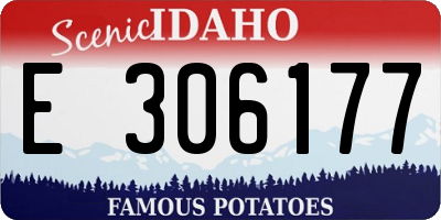 ID license plate E306177