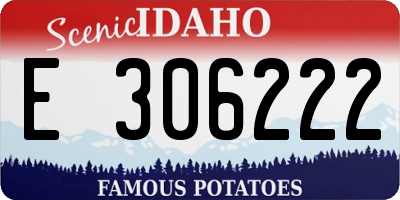 ID license plate E306222