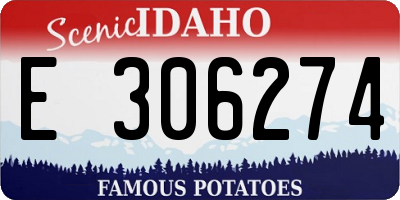 ID license plate E306274