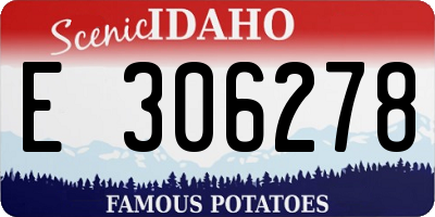 ID license plate E306278