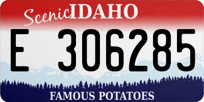 ID license plate E306285