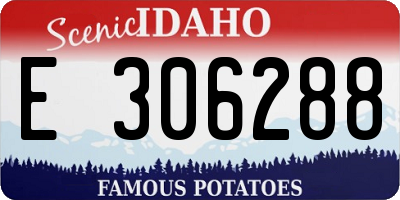ID license plate E306288