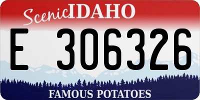 ID license plate E306326