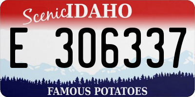 ID license plate E306337