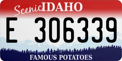 ID license plate E306339