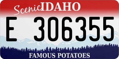 ID license plate E306355
