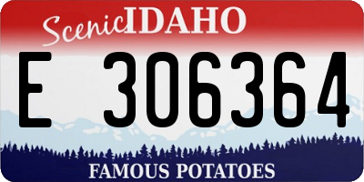 ID license plate E306364