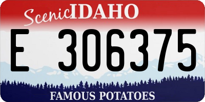 ID license plate E306375